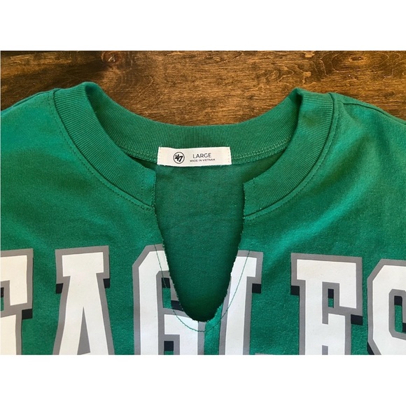 47 Brand Philadelphia Eagles oversized notch tee shirt size L - Picture 5 of 6
